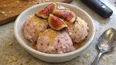 Σπιτικό παγωτό σύκο χωρίς παγωτομηχανή – κρεμώδες με μέλι και ανθότυρο